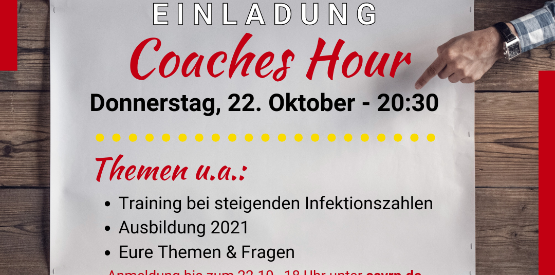 Coaches Hour – 22.10.2020